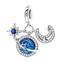 Suministros para hacer joyas, accesorios con diseños de estrella, luna y planeta para proyectos de manualidades de pulseras y colgantes para mujeres