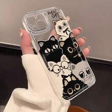 Una funda de teléfono personalizada y divertida con un patrón de gato lindo en pantalla completa, a prueba de golpes y resistente a caídas, duradera, resistente a las manchas y a las huellas dactilares, lo que la hace el regalo de cumpleaños perfecto para novias, novios, esposos, esposas, amigos o para uno mismo.Novedoso y a la moda, adecuado tanto para hombres como mujeres, compatible con todas las series de ,  17/17 Pro/17 Pro Max/17 Air/ 16/16 Pro/16 Pro Max/16 Plus/ 15/15 Pro Max/15 Pro/15 Plus/ 14/14 Pro/14 Plus/14 Pro Max/ 13/13 Pro/13 Pro Max/12/12 Pro/12 Pro Max/11/11 Pro/11 Pro Max/XR/X/XS/XS Max - Transparente 461 - Ver 9