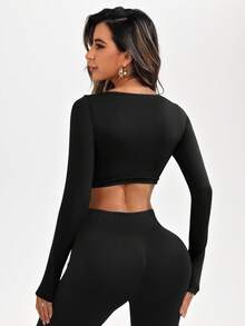 In My Nature Damen einfarbiges Reißverschluss-Vorder Lässig Fitness Sport Tank Top, Workout Tank Top