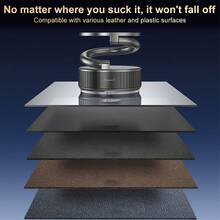 Giá đỡ điện thoại trên ô tô bằng nam châm hút chân không, chống rung, xoay gập tiện dụng. - màu đen - Xem 7