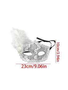 1pc COS Festive Party Costume Makeup Ball Accessories Sexy & Charming Atmosphere Ribbon Mask Prop For Women Back To School - Multicolor - View 17