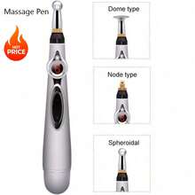 Electric Acupuncture Point Massage Pen Meridian Energy Massage Pen Pain Relief Therapy Back Neck Face Beauty Roller