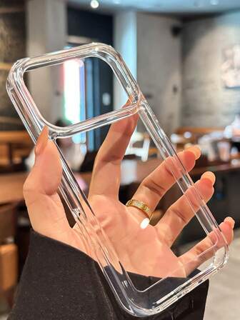 Clear Acrylic Shockproof Case Compatible With IPhone17promax/17pro/17/17 Air/16/16promax/16pro/16plus/16e/15/14/13 Pro Max/7g/8g/Se/Se2/Se3/7plus/8plus/14promax/14pro/14plus/13pro/12promax/12/12pro/11/11pro/11promax/X/Xs/Xr/Xsmax Transparent Bumper Armor Hard Back Cover