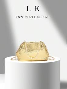 1PC 2025 Autumn/Winter New Fashion Handbag Strap For Girls Shoulder Bag Luxury Crossbody Bag For Women Designers Pursuing Gold Chain Women's Handbag, Perfect For Parties, Weddings, Balls, Dinners/Banquets