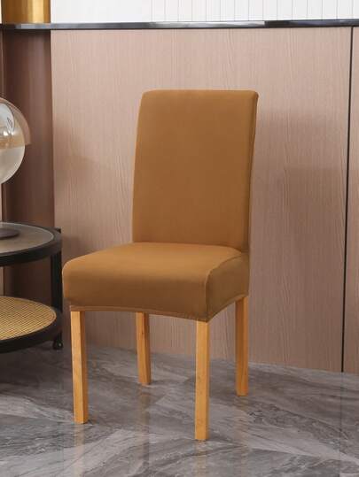 1/4 chiếc bọc ghế co giãn màu trơn, bọc ghế sợi polyester, bọc ghế khách sạn và gia đình.