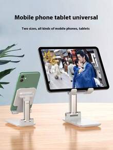 1 Stück faltbarer Handyhalter, verstellbarer Tablet-Ständer für den Schreibtisch, tragbarer Desktop-Handyhalter, universelle freihändige Halterung, zusammenklappbare Wiege-Dockingstation, Bürozubehör, perfekt für Videoanrufe und Filme schauen, tolles Technik-Geschenk zu Halloween, Weihnachten