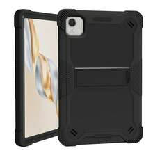 苹果三合一组合防震平板电脑保护壳，采用硅胶和 PC 材料制成的重型平板电脑保护套，欧美风格