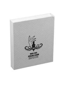 专业120色/216色指甲油色卡，菠萝纹理，嵌入式无胶指甲油凝胶展示卡册，美甲沙龙美甲设计展示册，指甲油颜色样本美甲练习卡设计板（粉色、白色、金色） - 彩色 - 查看 6