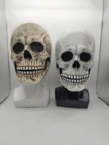 Máscara de silicona, material de látex natural, calavera con movimiento de boca, perfecta para Halloween, cosplay, fiestas, fotografía, cosplay
