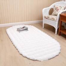 1pc Soft Plush Carpet, Anti-Slip Backing, Hand/Machine Washable, Suitable For Autumn/Winter, Rectangular Shape, For Living Room, Bedroom, Bedside, Sofa, Wedding, Christmas, Fireplace, Dining Table, Outdoor Patio, Luxurious Home Decor Kitchen Rug