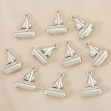 10 Exquisite DIY Copper And Zirconium Alloy Accessories With 18K Plating In Various Designs Such As Stars, Keys, And Animals, Suitable For Making Pendants For Any Jewellery.