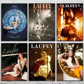 1pc Unframed Singer Cute L-LaufeyS Poster High Quality Wall Art For Bedroom Living Room Hallway Bar Home Decor Gift