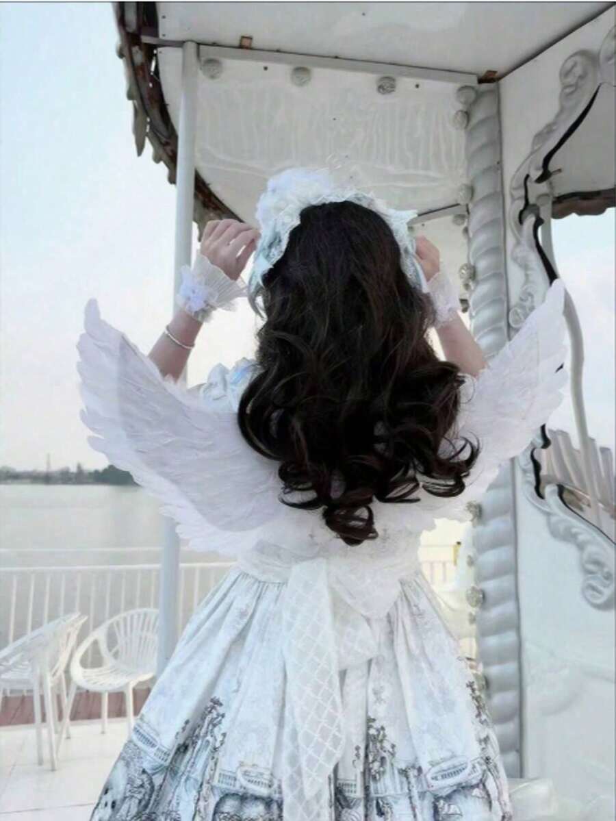 1pc Colorful Feather Angel Wings Costume Prop Fordults, Suitable Foralloween, Cosplay, Photography, Performancesdisfraz Niña