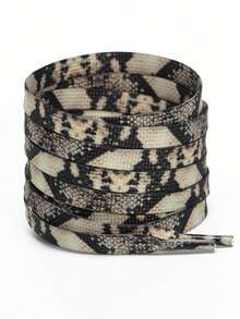 New Fashionable And Versatile Shoelaces For Sneakers, Casual Shoes, And Skate Shoes, Featuring Personalized Animal Print Designs, Including Leopard Print Shoelaces.