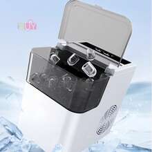 MáQuina Para Fabricar Hielo, PequeñA MáQuina Para Fabricar Hielo De Escritorio Totalmente AutomáTica, OperacióN Simple, Velocidad RáPida Para Fabricar Hielo, MáQuina Para Hielo, MáQuina De Hacer Hielo, FabricacióN RáPida De Hielo, Simple Y Hermosa, FáCil De Operar, La Mejor OpcióN Para Los Amantes Del Hielo, Adecuada Para Las Necesidades Diarias De Bebidas Del Hogar, Adecuada Para El Hogar, La Tienda, La Escuela, El Campamento, Los Viajes (Blanco) - Blanco - Ver 4