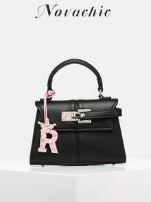 1 件手工串珠包饰物，独特字母设计，特别礼物，适合日常包包搭配（仅饰物，不含包） - 粉色 - 查看 11