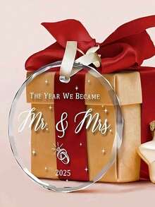 Acrylic Hanging Wedding Gifts - Mr And Mrs Gifts - 2025 Couples Wedding Gifts, Future Mr And Mrs Gifts - First Wedding Bridal Shower Gifts - Ideal For Home And Outdoor Garden Decorations, Engagements|Wedding Celebrations|Birthday Gifts|Mother's Day|Decorative Hanging|Transparent Designs, Wedding Decorations,...