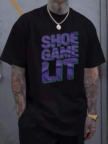 Camiseta con iluminación del juego de zapatos - Negro - Ver 1