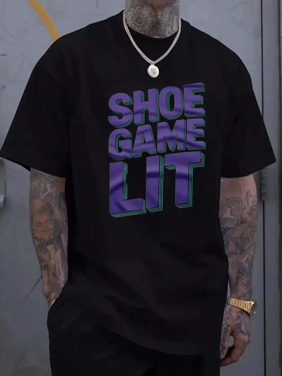 Camiseta con iluminación del juego de zapatos - Negro - Ver 1