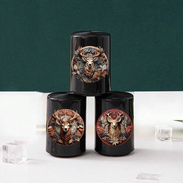 Easy-Press Beer Bottle Opener - No-Residue, Creative Design For Effortless Opening, Four Types Of Deer Head Patterns