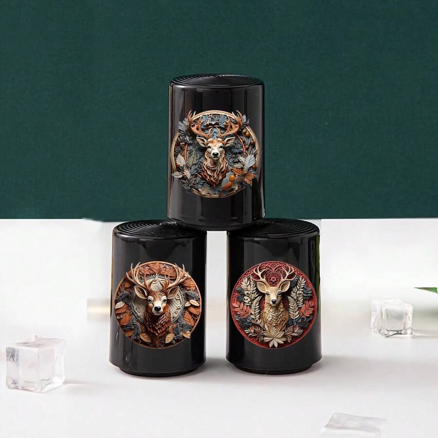 Easy-Press Beer Bottle Opener - No-Residue, Creative Design For Effortless Opening, Four Types Of Deer Head Patterns
