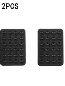 1pc Double-Sided Silicone Phone Suction Cup Accessory, Strong Suction Phone Holder, Free Sticky Mobile Phone Handle, Finger Grip, Suitable For Selfie And Video