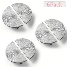 2/6pcs Luxury Sturdy Zinc Alloy Cabinet Handles | 2.5 Inch (64mm) Center-To-Center, Polished Chrome Pulls, Suitable For Kitchen, Drawers, Cabinets And Wardrobes - Includes Mounting Screws - Multicolor - View 3