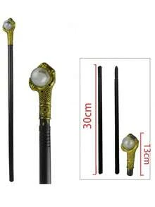 Cetro de Cobra de Faraó de Bronze, Cetro de Rei, Varinha de Mago, Cetro de Mágico, Acessório de Fantasia para Festa de Halloween, Performance de Palco