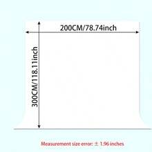 白色多功能背景布，适用于摄影、视频工作室和人像拍摄中的直播、影棚拍摄等场景。这是一款纯色背景布，功能多样，便携易安装。它是一款便携式裁剪背景布，可用于摄影和直播，可熨烫、水洗、折叠，适用于专业摄影。它经久耐用，可水洗。 - 白色 - 查看 15