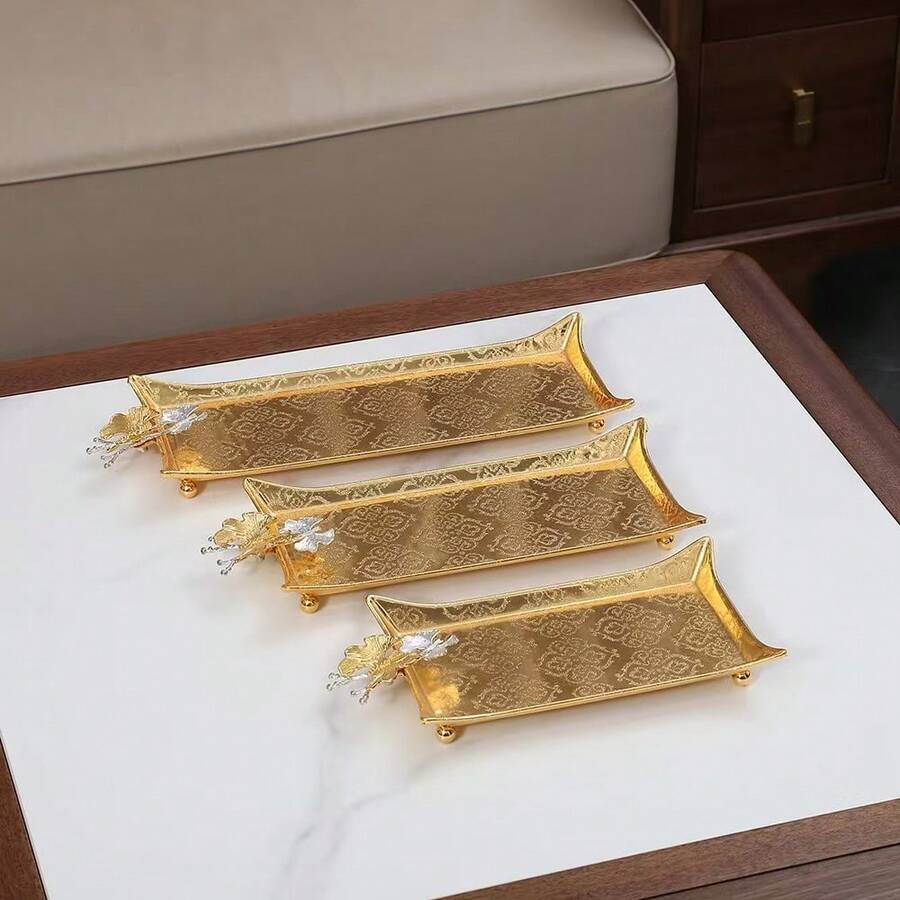 1 pezzo Vassoio in metallo a forma di farfalla per frutta, noci, snack, asciugamani, multifunzionale, di design minimalista e alla moda