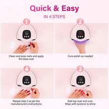 LKE 24LED Nail Dryer UV Nail Lamp Nail Lamp For Drying And Curing Nail Polish Household Nail Lamp For Drying And Polishing Varnish With USB Cable Professional Gel Polishing And Drying Lamp For Curing All Gel Nail Polish Nail Pedicure Salon Tools Professional Nail Tool - Hồng - Xem 7
