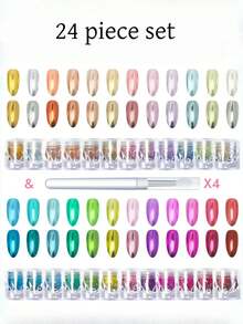 金镜美甲粉 - 高端、高反射、质地细腻、闪亮的新款美甲装饰