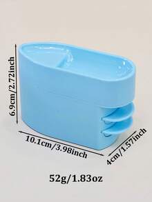 1 pieza Caja recicladora de polvo de brillo para sistema de inmersión, colector de polvo, contenedor brillante de lentejuelas y piedras, estuche de almacenamiento para manicura - Multicolor - Ver 8
