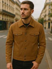 Nobook Blazer Jacket Autumn / Winter Regular Fit Waterproof - Camel - Ver 3