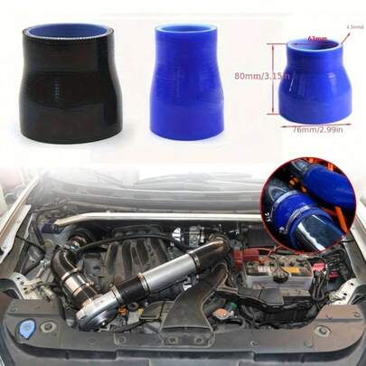 1 pezzo Riduttore di tubo in silicone, resistente ad alta temperatura e pressione, adattatore per tubo di aspirazione del turbocompressore
