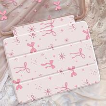 The Beautiful And Cute Cartoon Pink Bow Star Heart Double-Sided Painted Acrylic Transparent Crystal Back Cover Is Shockproof And Suitable For The 7th Generation, 8th Generation (10.2 Inches), And 10th Generation Ipad. It Has A Built-In Pen Slot And Supports Sleep And Wake-Up Functions/Multiple Folding Stand Methods. These Are All Wonderful Halloween And New Year Gifts