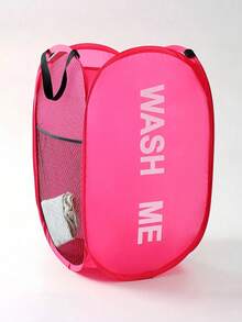 Household Foldable Dirty Clothes Basket, Clothes Storage Basket ,Dirty Clothes Basket Barrel Laundry Basket Bathroom Dirty Clothes Storage Basket New Type Laundry Basket Foldable Popup Net Basket Dirty Clothes Basket With Handlelaundry Hamper,Washing Basketbathroom Organizer,Basket,Storage Basket,Foldable Laundry Basket - Multicolor - View 11