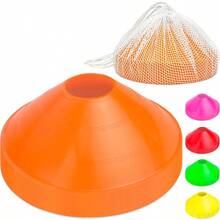 Premium Sports Cones For Agility Training And Drills 20 Pack With Tote In Orange Green Pink Yellow Or Red For Outdoor Indoor Field Workouts And Athletic Performance Enhancement