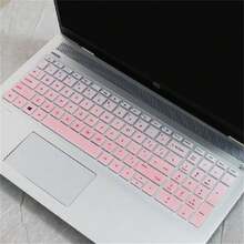 For HP Star Series 15 Inch Laptop Keyboard Keyboard Case Silicone Waterproof Keyboard Cover Playful Keyboard Cover, Soft Silicone Material, Laptop Accessory | Playful Design | Durable Keyboard Case, Laptop Keyboard Case - 漸層粉紅色 - 查看 2