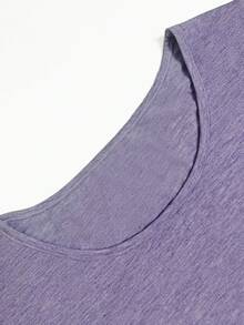 Camiseta básica casual de mujer con pliegues de moda sólida, nueva colección Otoño/Invierno 2025 para salir y vestir en casa