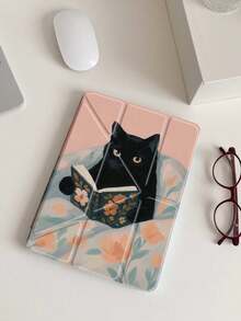 1 件动漫黑猫双面亚克力透明水晶背板防震睡眠/唤醒平板电脑保护套，兼容 iPad/平板电脑，兼容 iPad 第 10 代、iPad 10.2/Mini6/Mini7/9.7 英寸，平板电脑保护套兼容三星 Galaxy Tab A9 Plus，很棒的节日礼物，时尚简约的图案。 - 彩色 - 查看 6