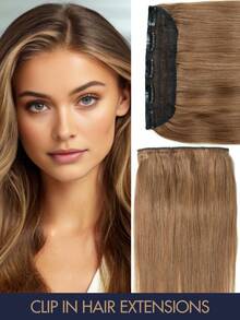 1 件 Remy 真人发片 3/4 纬纱金色棕色黑色 100% 巴西真人发片 12 英寸 - 24 英寸 5 片夹式接发无缝自然直发完美适合长发接发、接发直发纹理自然发片接发 - 彩色 - 查看 31