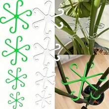 8 件植物支架，坚固的攀爬植物茎夹，藤蔓支架，室内花茎支架，塑料园艺工具，适用于攀爬植物、露营/婚礼/花园装饰/圣诞装饰/万圣节装饰/卧室装饰/房间装饰/家居装饰/秋季装饰 - 彩色 - 查看 10