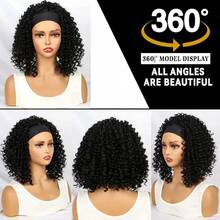 Belle Show 10英寸卷发发带假发 深波浪卷发带假发 女士合成纤维无胶蓬松卷发带假发 - 彩色 - 查看 12