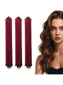 3pcs/4pcs Set No Heat Hair Curler Tools, Convenient Hair Styling Set Includes Foam Hair Rollers, Sleep Curlers, Rubber Curling Rods For Women, Slouchy Wave Sleeping Hair Curler Tube Set, Minimalist European & American Style