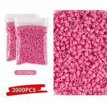 1000/2000/5000 hạt nhựa mini 2.6mm hình ghép pixel, hạt nhựa nung chảy tự làm chất lượng cao dành cho trẻ em, đồ chơi giáo dục, quà tặng thủ công. - Đậu - Xem 46