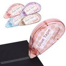 1/4 Packungen Doppelseitiges Klebeband Roller, Sammelalbum Zubehör, Kleberoller für Basteln, Doppelseitiges Klebeband Roller für Scrapbooking, Zuhause Schule Büro Journaling Zubehör (0,31 Zoll x 26,25 Fuß)/(0,23 Zoll x 19,69 Fuß)