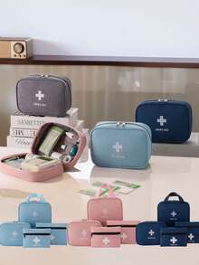 1/4pcs First Aid Bag, New Emergency Kit, Small Portable Home & Travel Medical Bag, Outdoor Medical Pack, Anti-Epidemic Medicine Storage Bag