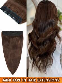 1 Peça Aplique de Cabelo Humano Remy Clipe-In 3/4 Loiro Marrom Preto 100% Cabelo Humano Brasileiro 12 Polegadas - 24 Polegadas 5 Extensões de Cabelo com Clipe Sem Costura Cabelo Natural Liso Perfeito para Extensões de Cabelo Longo, Cabelo Texturizado Natural Acessórios de Cabelo Peça de Cabelo Humano Destaques Victoria Secret Sem Necessidade de Cola