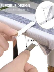 12/24 szt. klipsów do obrusów, klipsów do stołów piknikowych, klipsów do obrusów ze stali nierdzewnej do stołów zewnętrznych, metalowych zacisków do spódnic na stoły kempingowe, jadalnie, wesela, przyjęcia z okazji ukończenia szkoły - Wielokolorowe - Zobacz 6